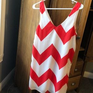 Chevron sleeveless dress